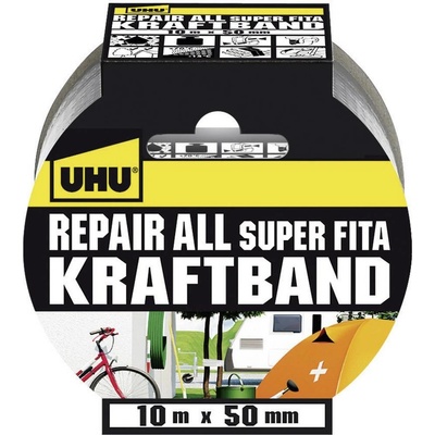 Uhu Repair 48145 páska so skleným vláknom 10 m x 50 mm strieborná 1 ks