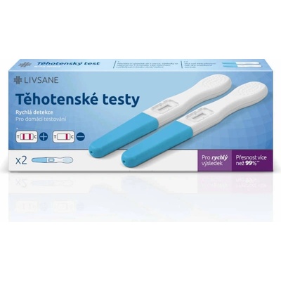 Livsane rýchly tehotenský test 2 ks