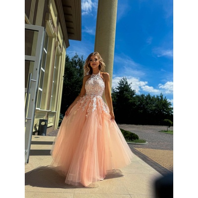 Pretty Women maxi šaty Lolita broskvové