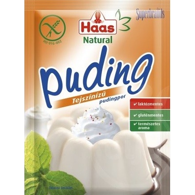 Haas Natural Puding smotanová príchuť 40 g