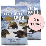 Taste of the Wild Тихоокеански поток Кучешка храна 2 x 12, 2 кг