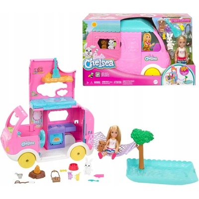 Barbie Chelsea 2 v 1 Karavan s panenkou