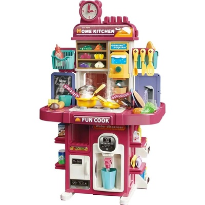 Felyx Toys Детска кухня Felyx Toys - С мивка, течаща вода и диспенсър, 83 части (ZY1648937)