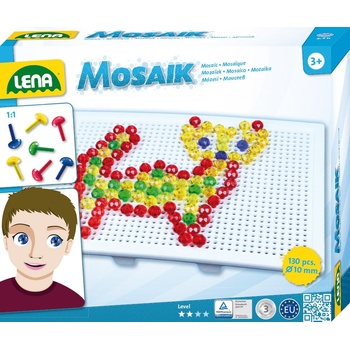 Lena 35601 Mozaika malá klobouček 10 mm krystal 130 ks