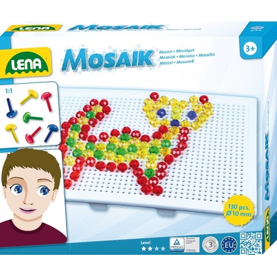 Lena 35601 Mozaika malá klobouček 10 mm krystal 130 ks