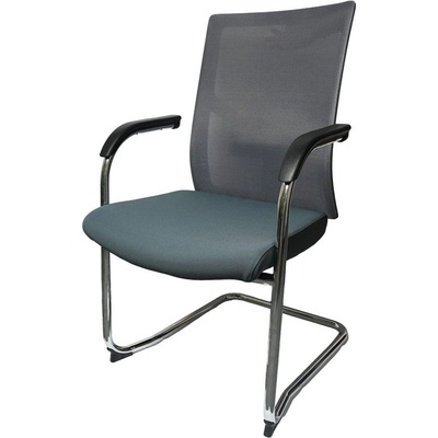 RFG Посетителски стол RFG Snow Black M, дамаска и меш, до 120 kg, зелена седалк (4010100535)