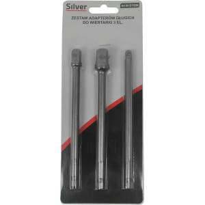 Silver Адаптери за вложки 1/4", 3/8", 1/2" 150 мм комплект 3 бр. 67426 (s11226)