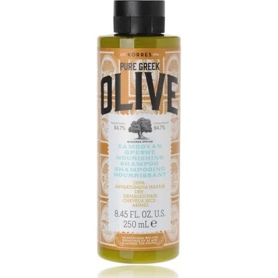 KORRES Шампоан за суха дехидратирана коса , Korres Pure Greek Olive Nourishing Shampoo 250ml