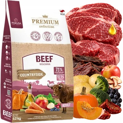 Pokusa Premium Beef adult hovězí 12 kg
