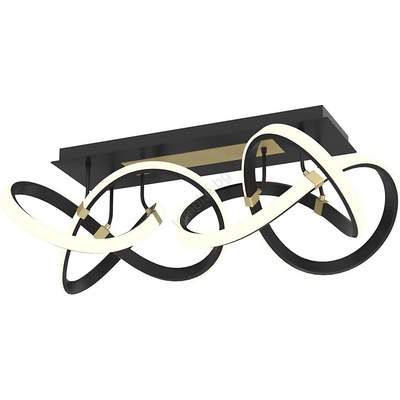 WOFI 9134-204 - LED регулируем плафон INDIGO LED/64W/230V черно/злато (W4036)