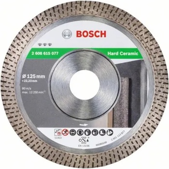 Bosch Диск диамантен за сухо рязане на гранитогрес ф125, Bosch Best for Hard Ceramic (Bosch Best for Hard Ceramic)