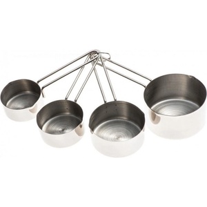 KingHoff Комплект мерителни купички Kinghoff KH 4025, 4 броя, 60/80/125/250 мл, неръждаема стомана, инокс (KH 4025)