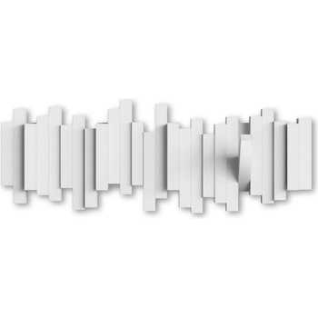 Umbra Бяла пластмасова закачалка за стена Sticks - Umbra (318211-660)
