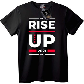 NOONEBRAND Тениска Издигни се 2021 - 2XL, White