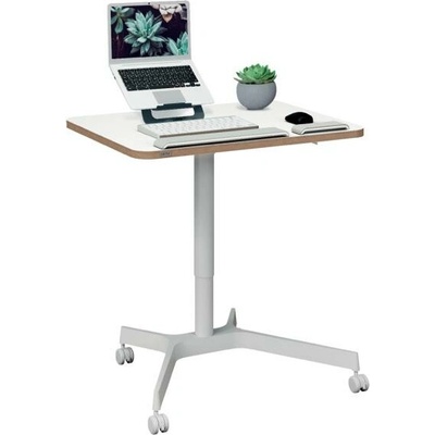 Leitz Ergo výškově nastavitelný pojízdný ergonomický stůl, bílý