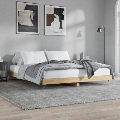 Nábytek XL 832152 Rám postele bez matrace dub sonoma kompozitní dřevo