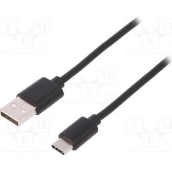 Digitus AK-300136-018-S USB 2.0, USB A vidlice,USB C vidlice, niklovaný, 1,8m
