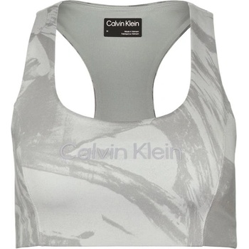 Calvin Klein Дамски сутиен Calvin Klein Medium Support Bra (Print) - Зелен