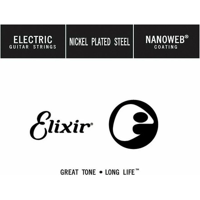 Elixir 15256 Electric Nickel Plated Steel NanoWeb . 056 Единична струна за китара (15256)