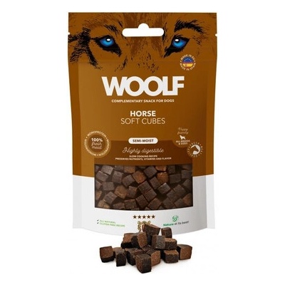 WOOLF Soft Cubes Horse Monoprotein 100 g