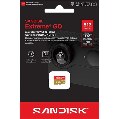 SanDisk Extreme GO 512 GB MicroSDXC SDSQXGN-512G-GN6MN