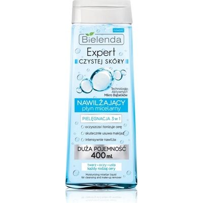 Bielenda Expert Pure Skin Moisturizing мицеларна почистваща вода 3 в 1 400ml