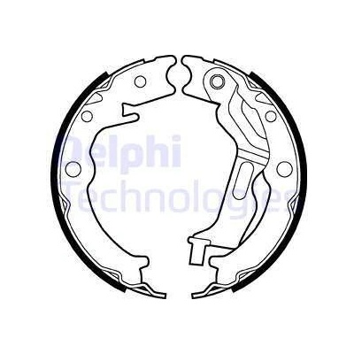 Sada brzd. čeľustí parkov. brzdy DELPHI LS2025