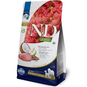 N&D Quinoa Senior Medium & Maxi lamb, green apple & coconut 2 kg