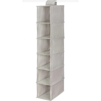 Compactor Závěsný organizér na oblečení Oxford 30 x 18 x 94 cm 6 přihrádek