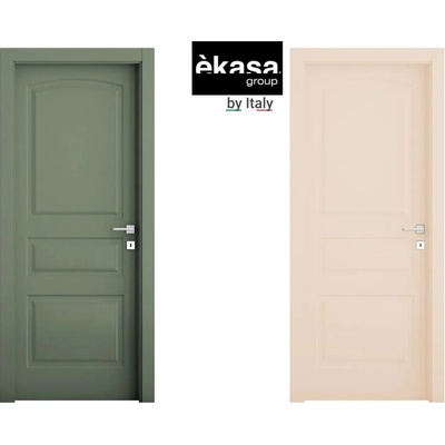 èkasa group Интериорна врата с каса EKASA LIGHT 80×210×12 см - Дясна, Магнитна брава, Двуцветна Oliva/Cipria (ME-109/OLIV/CIPRIA)