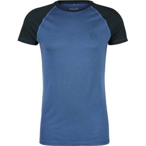 Stoic Мъжко мериносово термобельо Stoic Merino180 BengtSt. S/S Merino base layer - Black / Light Navy Blue - размер 3XL (015-2082-0617)