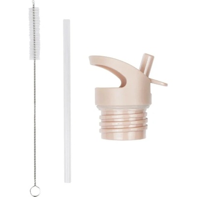 A little lovely company: Бутилка от неръждаема стомана със сламка: Blossoms Pink - 350мл (DBSSBP58+DBSSRE61)