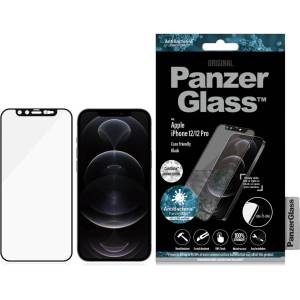 Panzer Стъклен протектор PanzerGlass за Apple iPhone 12 /12 Pro, CaseFriendly, CamSlaider, Swarovski -Черен