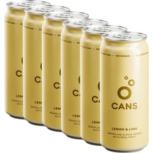 Cans Sycená voda s příchutí citronu a limetky 6 x 330 ml