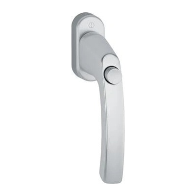 HOPPE okenní klika LIEGE s knoflíkem, 7 x 40 mm, 90° , F1 stříbrný elox