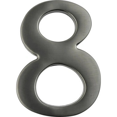 Číslica "8", výška 10cm, titán