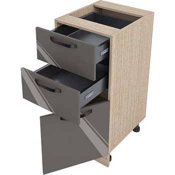 Image 1 of ИРИМ Долен кухненски шкаф Сити МФ-Антрацит гланц-05-53 десен 40 см