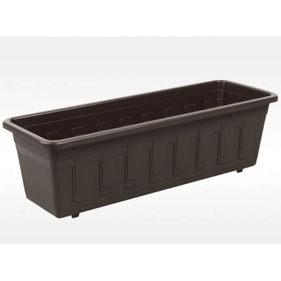 Nohel garden Truhlík samozavlažovací GARDENFLOR plastový hnědý 80 cm