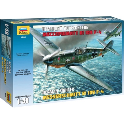 Zvezda lietadlo Messerschmitt Bf 109 F4 1:48
