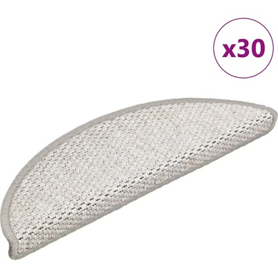 vidaXL Подложки за стълбища Самозалепващи сезал 30 бр. 56x17x3 cm (3365858)