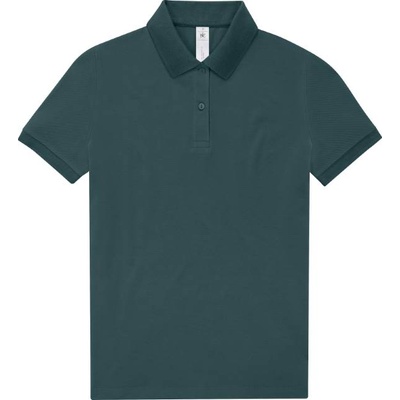 B&C Collection B&C MY POLO 210 / Дамска поло тениска от пике от тежък памук - цвят амалфи теал L (01W463zm103)
