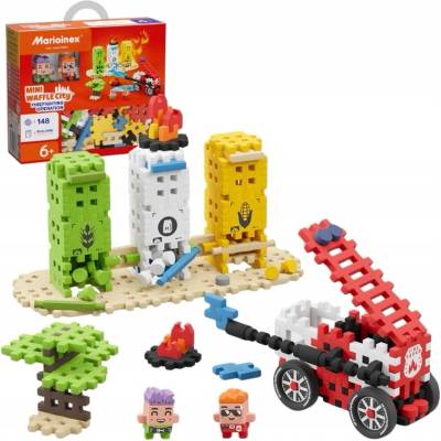 Marioinex Mini Waffle City Hasičská akcia 148 dielov