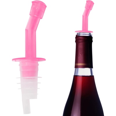 Kmt Style 7410 Plastový trychtýř na alkohol, 10cm, 2ks, růžový
