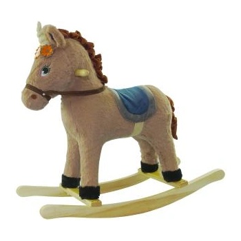 Wiky Еднорог люлеещ се с ефекти кафяв 74x28x65 см