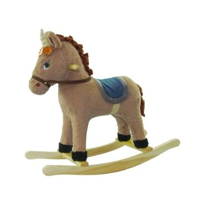 Wiky Еднорог люлеещ се с ефекти кафяв 74x28x65 см