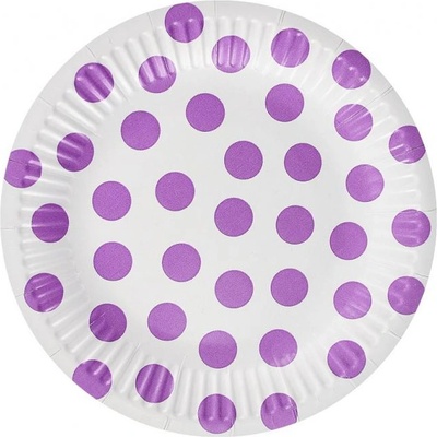 Godan Чинии, лилави на точки, 18 см