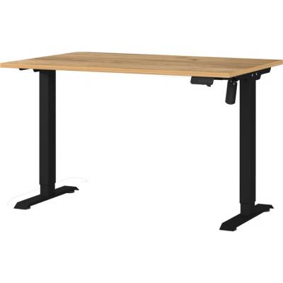 Sconto Písací stôl NORDA dub/čierna, šírka 120 cm 71 x 120 x 80