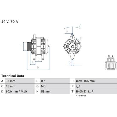 Alternátor BOSCH 0 986 083 930 (0986083930)