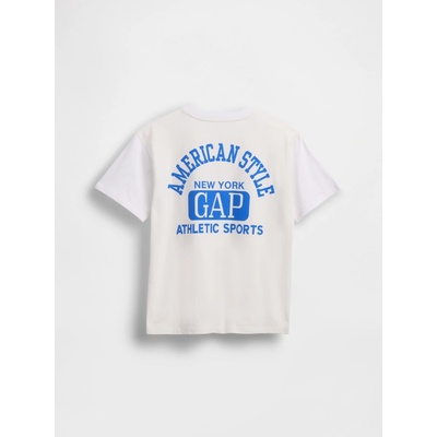 GAP dětské tričko s logem bílá