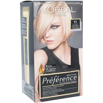 L'Oréal Féria Préférence P 92 veľmi svetlá blond dúhová